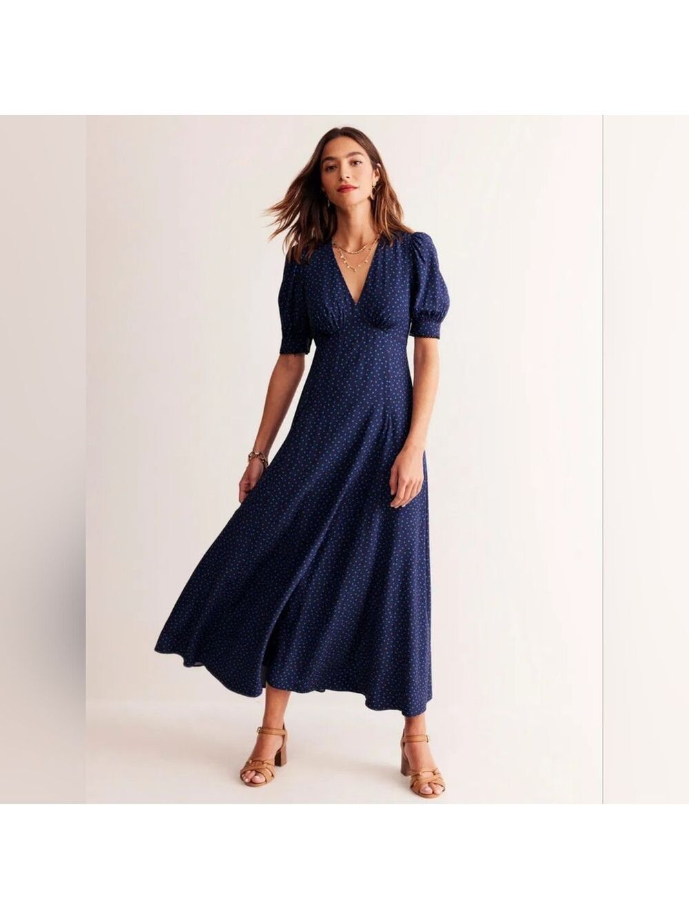 BODEN Godet Tea Dress - Picture 1 of 13